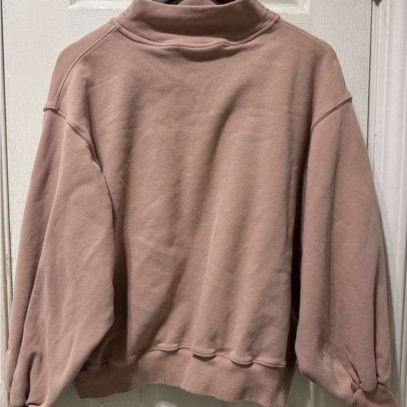 POPFLEX Ooey Gooey Mockneck Sweatshirt With Pockets - Ballet Slipper - Picture 3 of 4